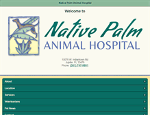 Tablet Screenshot of nativepalmanimalhospital.com
